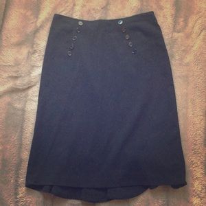 Black pencil skirt